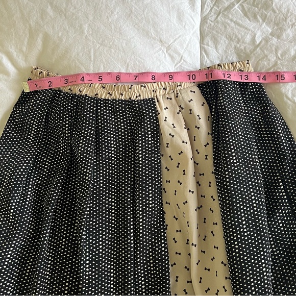 Anthropologie Corey Lynn Calter Black Bow Print Mini Skirt - Picture 8 of 10